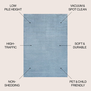 Cole Modern Minimalist Pinstripe High-low Area Rug